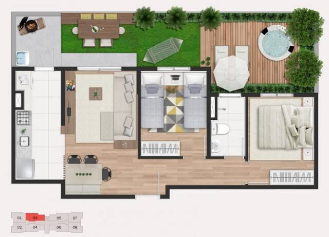 Apartamento à venda com 2 quartos, 63m² - Foto 5