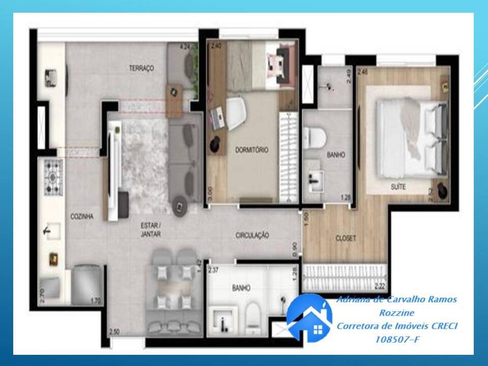 Apartamento à venda com 2 quartos, 55m² - Foto 19